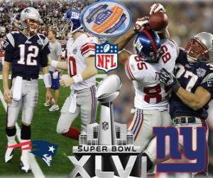 yapboz Super Bowl XLVI - New England Patriots vs New York Giants